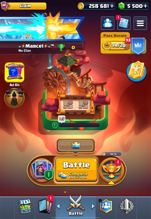 Cont boostat — Clash Royale