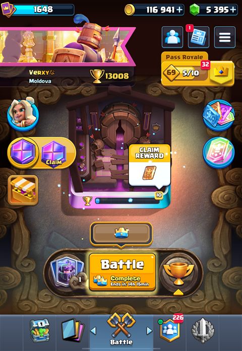 Cont boostat — Clash Royale